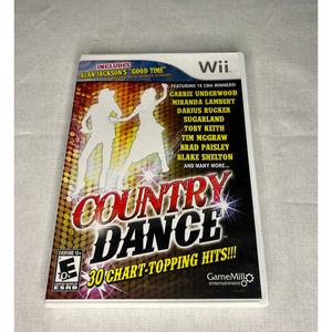 Wii Country Dance Nintendo Rate E 10+ Dance 30 Songs Excellent Condition